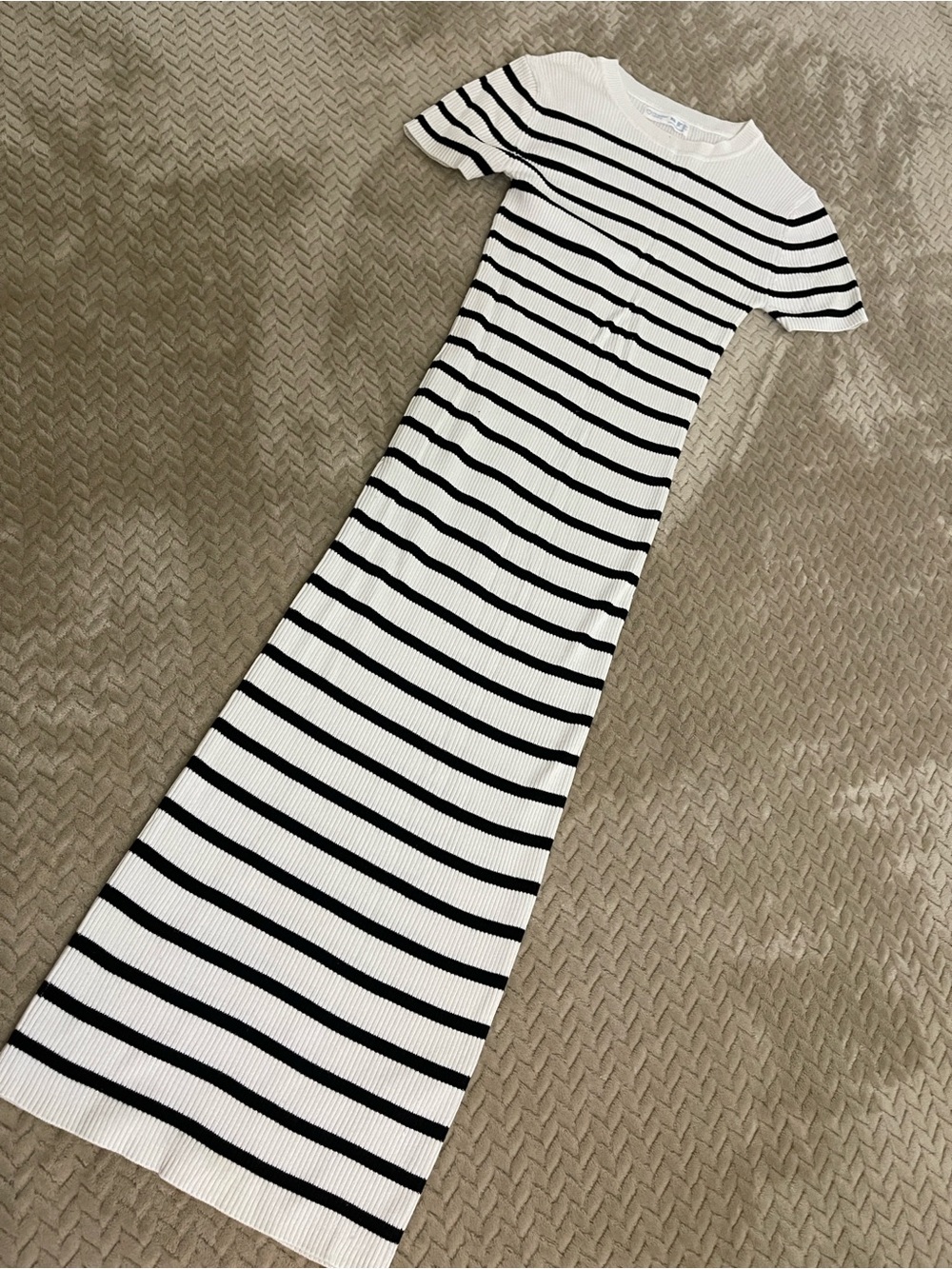 Primark Black & White Striped Maxi Dress